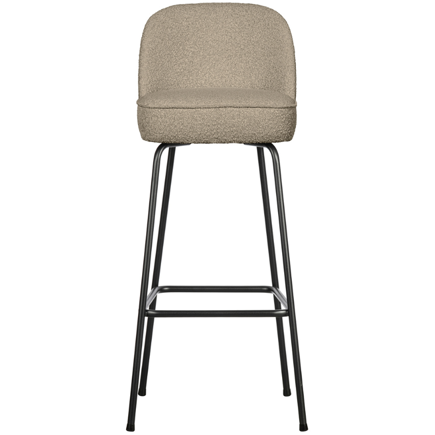 Hoorns Béžová čalouněná bouclé barová židle