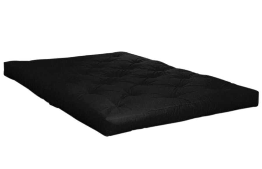 Středně tvrdá černá futonová matrace Karup Design Coco 160